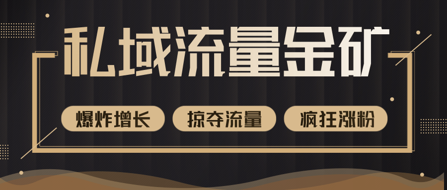 价值2200元私域流量的金矿，循环获取各大媒体精准流量，无限复制网红的精准流量！-连烟牍库