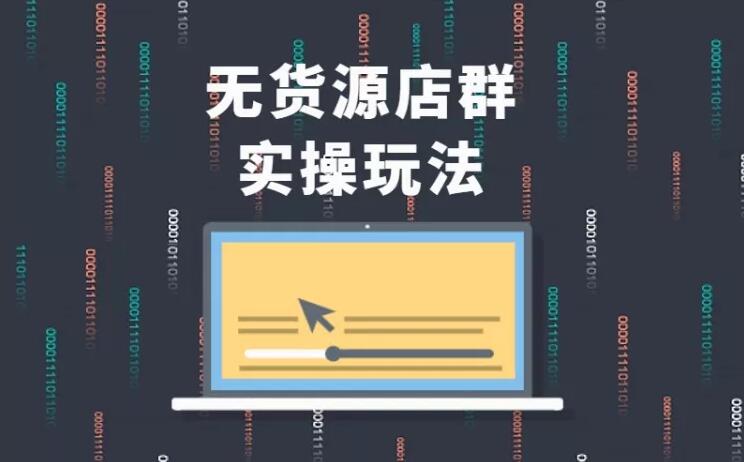 无货源店群实操玩法，蓝海选品的独特思路，店群软件操作方法（45节视频课）-连烟牍库