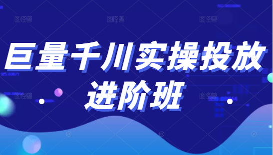 巨量千川实操投放进阶班，投放策略、方案，复盘模型和数据异常全套解决方法-连烟牍库
