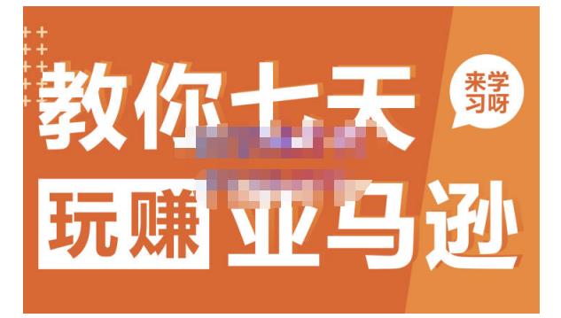 晟尧跨境·教你七天玩赚亚马逊，教你轻松玩赚亚马逊，适合小白学习-连烟牍库