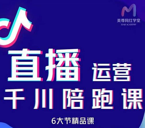 美尊-抖音直播运营千川系统课：直播​运营规划、起号、主播培养、千川投放等-连烟牍库