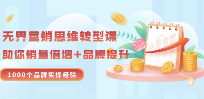 无界营销思维转型课：1000个品牌实操经验，助你销量倍增（20节视频）-连烟牍库