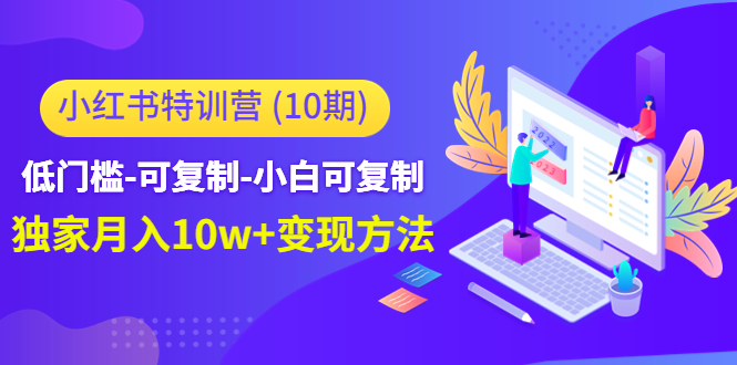 小红书特训营（第10期）低门槛-可复制-小白可复制-独家月入10w+变现方法-连烟牍库