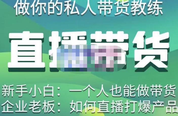 硬核传媒·直播带货（私人教练），实操实战教学，通俗易懂，学完后新手小白一个人也能做带货-连烟牍库