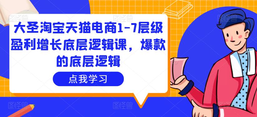大圣淘宝天猫电商1-7层级盈利增长底层逻辑课，爆款的底层逻辑-连烟牍库