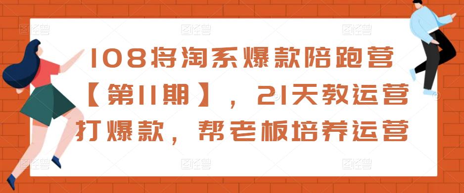 108将淘系爆款陪跑营【第11期】，21天教运营打爆款，帮老板培养运营-连烟牍库