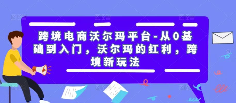 跨境电商沃尔玛平台-从0基础到入门，沃尔玛的红利，跨境新玩法-连烟牍库