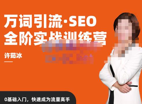 许茹冰·万词引流-SEO全阶实战训练营，0基础入门，快速成为流量高手-连烟牍库