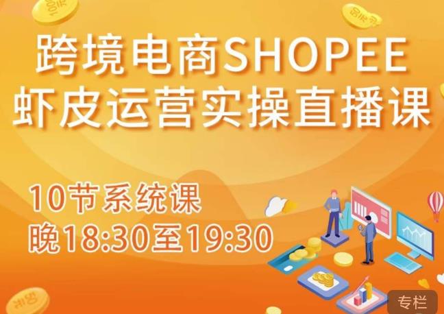 跨境电商Shopee虾皮运营实操直播课，从零开始学，入门到精通（10节系统课）-连烟牍库