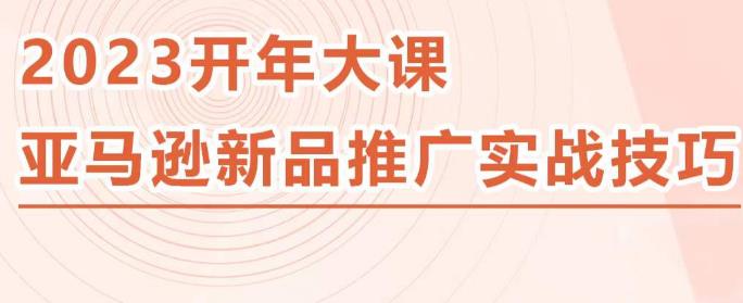 2023亚马逊新品推广实战技巧，线下百万美金课程的精简版，简单粗暴可复制，实操性强的推广手段-连烟牍库