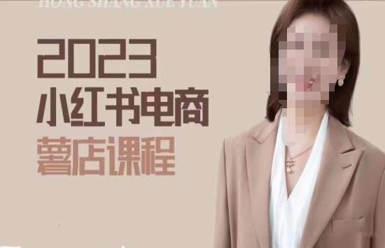 2023小红书电商课，新手小白从0~1玩转小红书薯店电商-连烟牍库