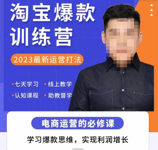 爱上黄昏·淘宝爆款训练营，2023最新运营打法，学习爆款思维，实现利润增长-连烟牍库