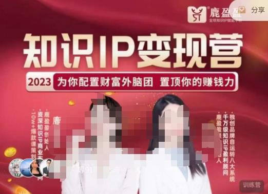 鹿盈盈-知识IP变现实操营，​普通人可复制的知识产品落地实操课，​带你打通知识IP变现底层逻辑-连烟牍库