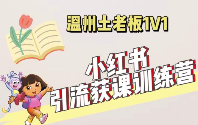 小红书1对1引流获客训练营：账号、内容、引流、成交（价值3999元）-连烟牍库