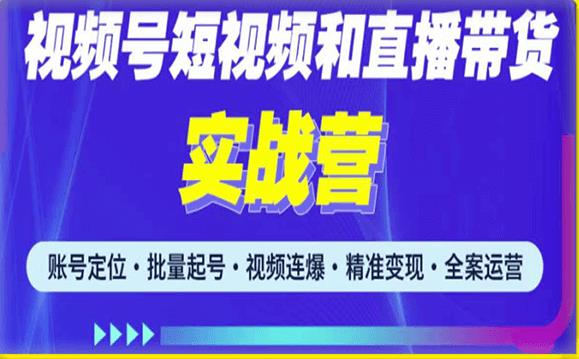 2023最新微信视频号引流和变现全套运营实战课程，小白也能玩转视频号短视频和直播运营-连烟牍库