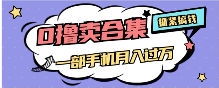 0撸项目月入过万，售卖全套ai工具合集，一单29.9元，一部手机即可【揭秘】-连烟牍库