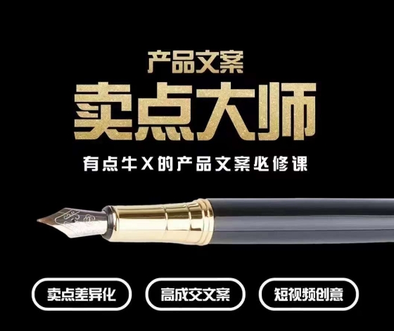 产品文案【卖点大师】高转化电商，有点牛X的产品文案必修课-连烟牍库