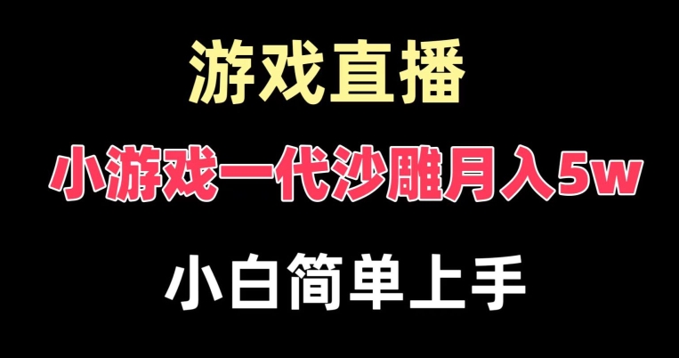 玩小游戏一代沙雕月入5w，爆裂变现，快速拿结果，高级保姆式教学【揭秘】-连烟牍库