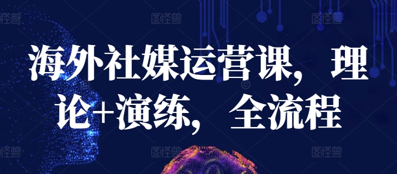 海外社媒运营课，理论+演练，全流程-连烟牍库