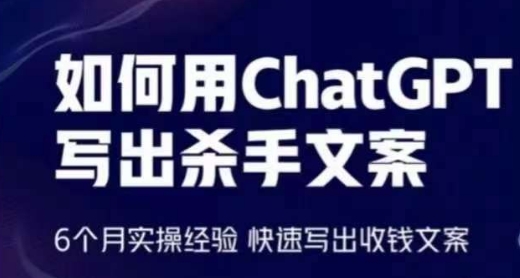 如何用ChatGPT写出杀手文案，6个月实操经验，快速写出收钱文案-连烟牍库