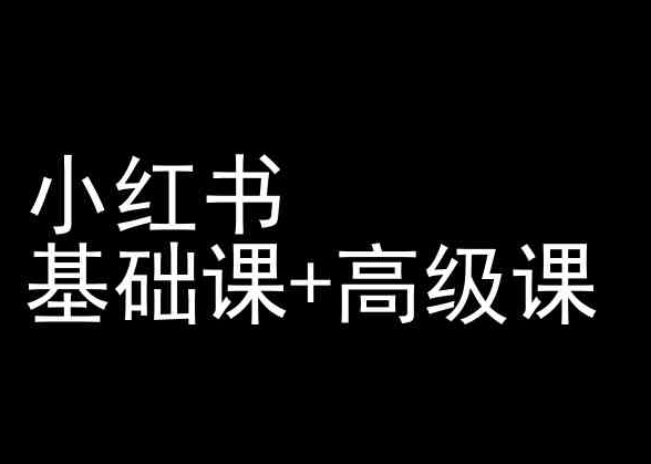 小红书基础课+高级课-小红书运营教程-连烟牍库