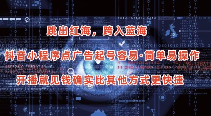 抖音小程序点广告项目，起号容易，简单易操作，开播就见有收益【揭秘】-连烟牍库