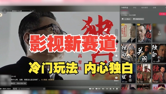 最新影视解说玩法，人物独白，30天涨粉24万+，全流程拆解【揭秘】-连烟牍库