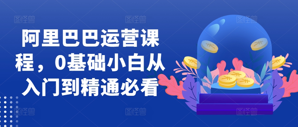 阿里巴巴运营课程，0基础小白从入门到精通必看-连烟牍库