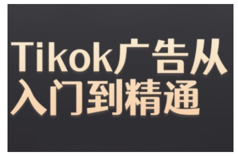 Tiktok Ads实操教程，Tiktok广告从入门到精通-连烟牍库