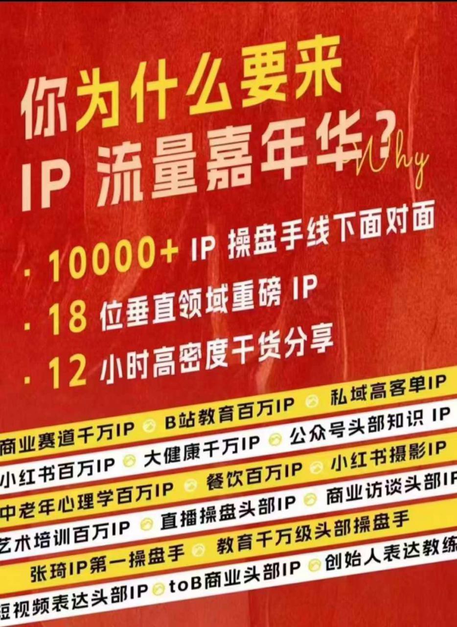 群响IP流量嘉年华，​现场视频+IP江湖2024典藏版PPT-连烟牍库