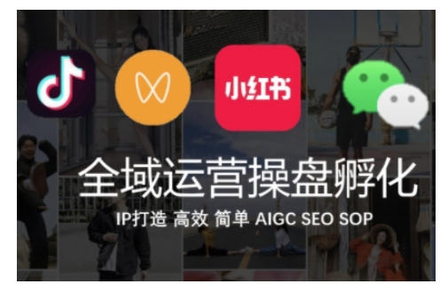 全域运营操盘(抖音+私域+小红书)，IP打造高效简单-连烟牍库
