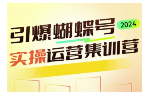引爆蝴蝶号实操运营，助力你深度掌握蝴蝶号运营，实现高效实操，开启流量变现之路-连烟牍库
