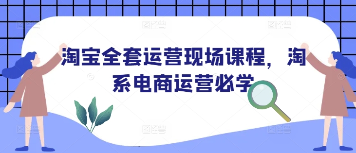 淘宝全套运营现场课程，淘系电商运营必学-连烟牍库