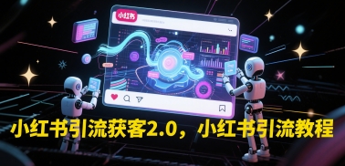 小红书引流获客2.0，小红书引流教程-连烟牍库