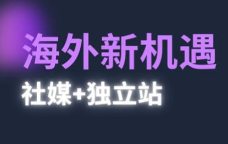 2025出海新机遇(社媒+独立站)，海外新机遇，实现独立站的高效运营与出海-连烟牍库