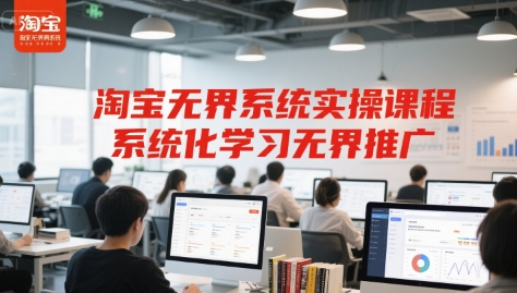 淘宝无界系统实操课程，系统化学习无界推广-连烟牍库
