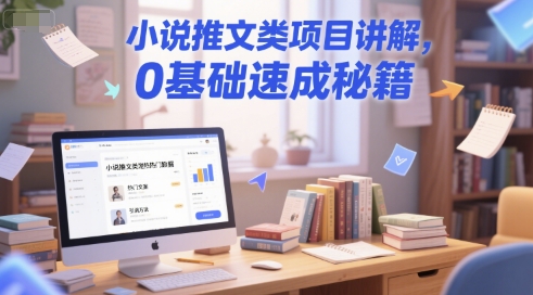小说推文类项目讲解，0 基础速成秘籍-连烟牍库