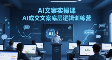 AI文案实操课，AI成交文案底层逻辑训练营-连烟牍库