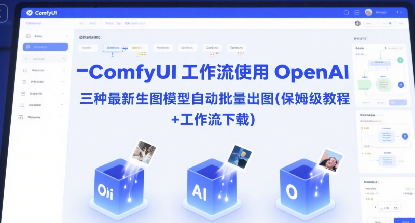 ComfyUI 工作流使用 OpenAI 三种最新生图模型自动批量出图(保姆级教程+工作流下载)-连烟牍库