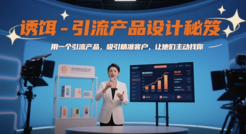 诱饵-引流产品设计秘笈，用一个引流产品，吸引精准客户，让他们主动找你-连烟牍库