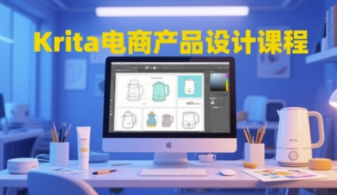 Krita电商产品设计课程，掌握从工具使用到创意落地的全链路设计能力-连烟牍库