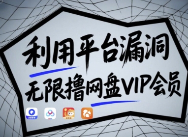 利用平台漏洞，无限撸网盘VIP会员，用户亲测有效!【漏洞原理+操作演示】-连烟牍库