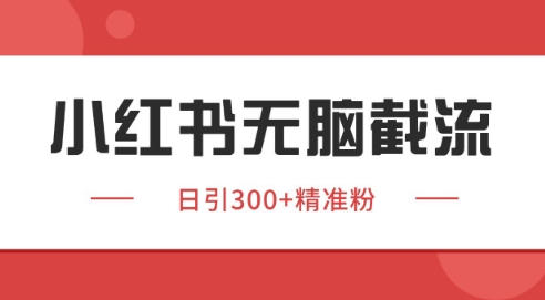 小红书截流同行客源，独家野路子获客玩法 日引200+暴力获客【揭秘】-连烟牍库