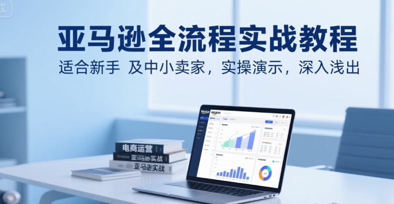 亚马逊全流程实战教程，适合新手及中小卖家，实操演示，深入浅出-连烟牍库