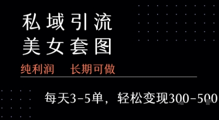 私域卖套图每天3-5单   每单利润99-2张+-连烟牍库